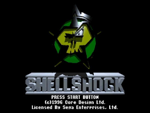 Shellshock title screen for Sega Saturn